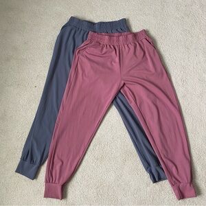 Jogger Set Women’s XL Mauve and Gray Soft Stretchy Athleisure Lounge Activewear